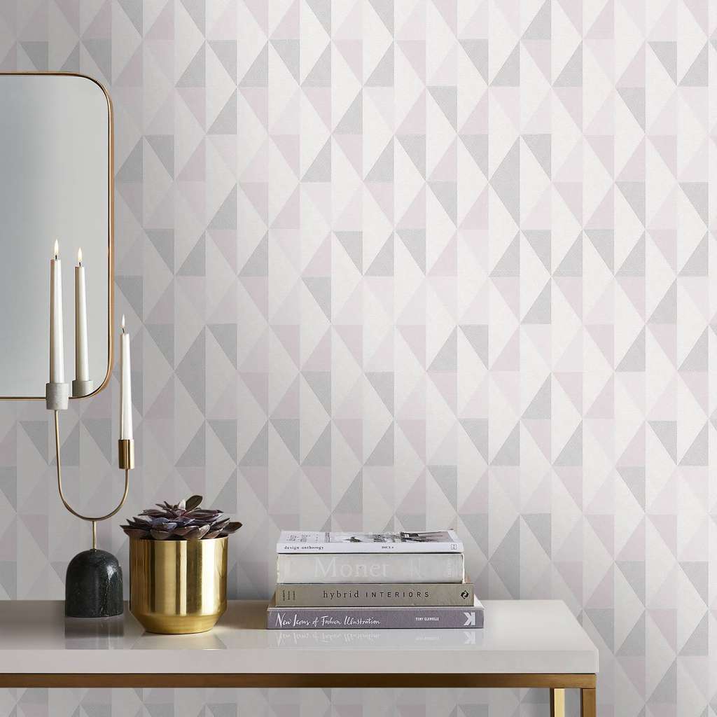 home24 Vliestapete Geometrisch Leinen