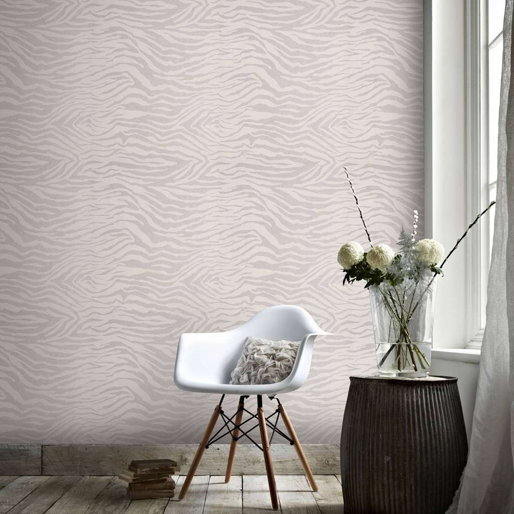 home24 Vliestapete Zebradruck