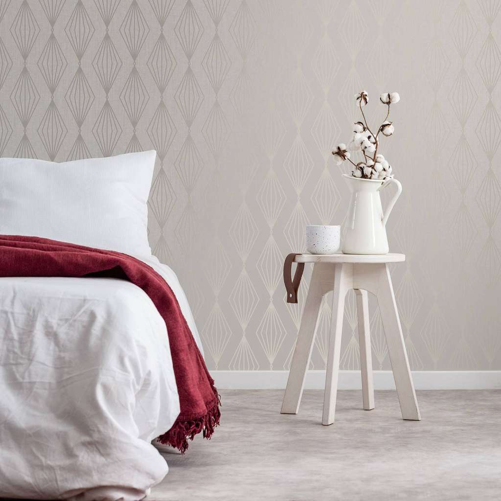home24 Vliestapete  Marquise Geo Pearl