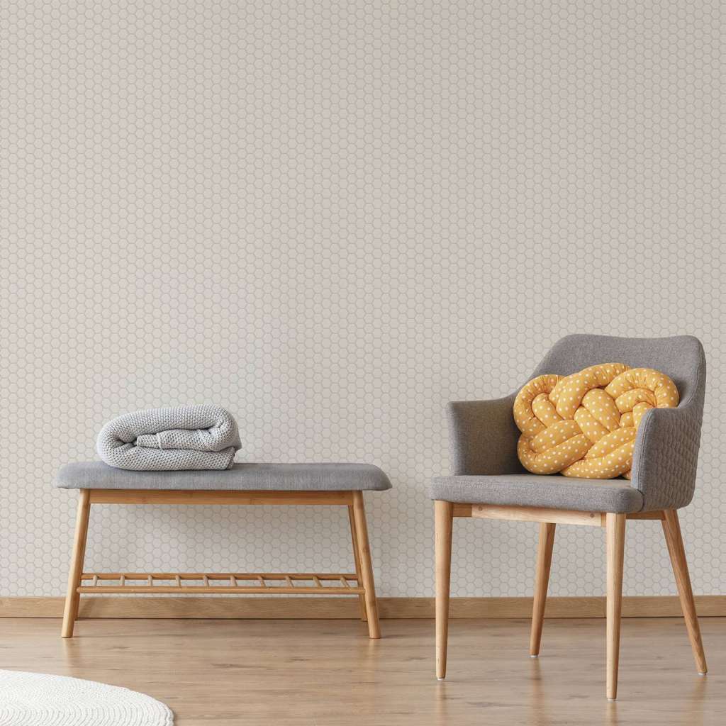 home24 Vliestapete Hexagon Chic