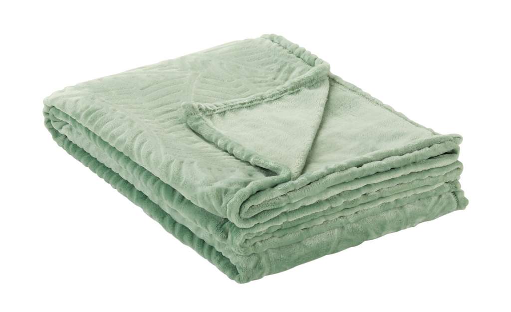 HOME STORY Flauschdecke  Zoey ¦ grün ¦ 100% Polyester Heimtextilien > Kuscheldecken - Höffner