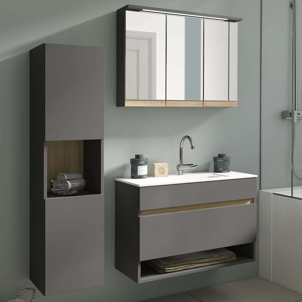 home24 Badezimmerset Pomezia II (3-teilig)