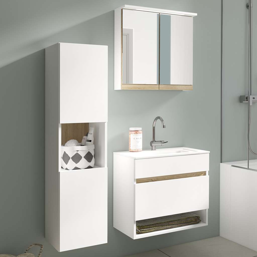 home24 Badezimmerset Pomezia II (3-teilig)