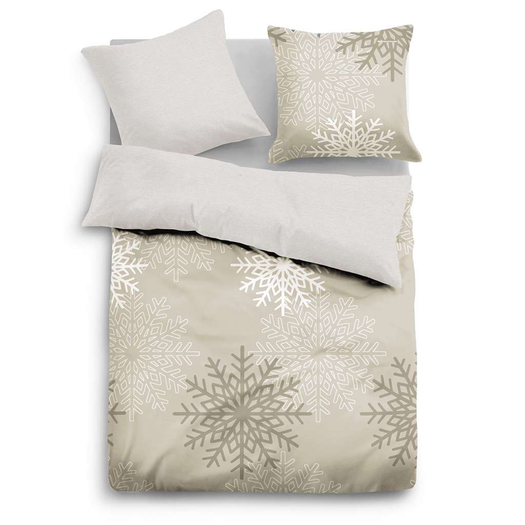 home24 Melange-Flanell Bettwäsche 0847643