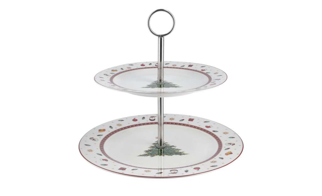 Peill+Putzler Etagere  Santa ¦ weiß ¦ Edelstahl, Porzellan Ø: 26.8 Geschirr > Etageren - Höffner