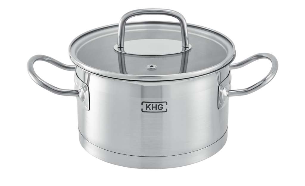 KHG Kochtopf Ø 16 cm  Luna ¦ silber ¦ Edelstahl Ø: 16 Töpfe & Pfannen & Zubehör > Töpfe - Höffner