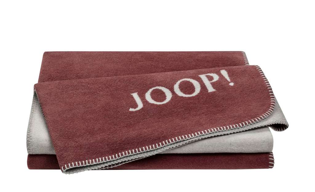 JOOP! Wohndecke  Joop! Uni-Doubleface ¦ rot ¦ 58% Baumwolle, 35% Polyacryl, 7% Polyester Heimtextilien > Kuscheldecken - Höffner