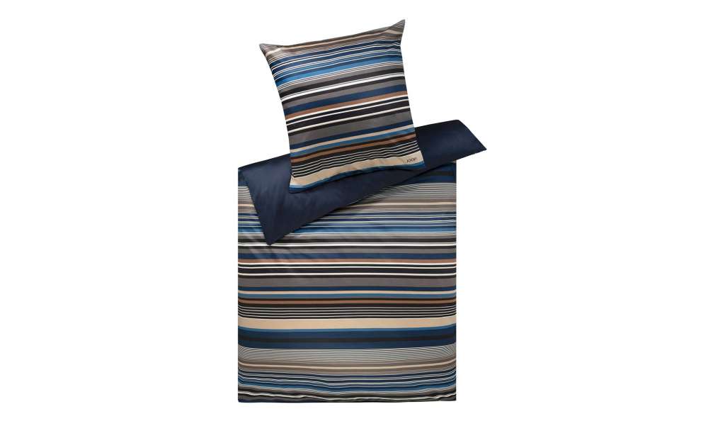JOOP! Mako Satin Bettwäsche  Micro Lines ¦ blau ¦ 100% Baumwolle Bettwaren > Bettwäsche-Sets > weitere Bettwäschesets - Höffner
