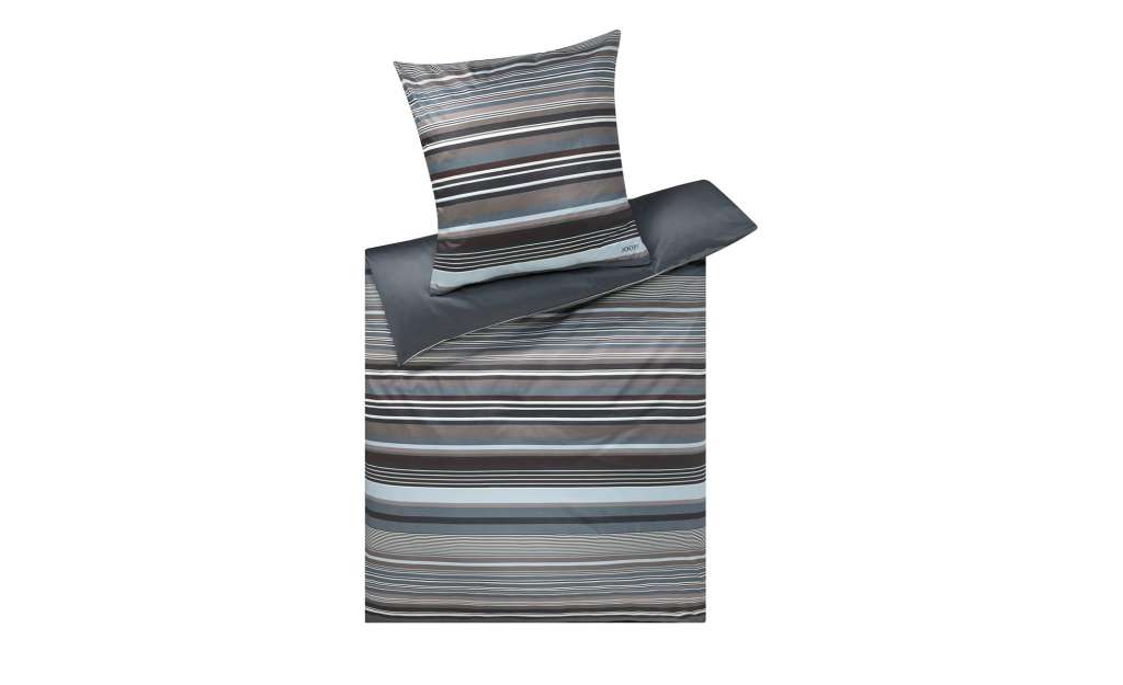 JOOP! Mako Satin Bettwäsche  Micro Lines ¦ grau ¦ 100% Baumwolle Bettwaren > Bettwäsche-Sets > weitere Bettwäschesets - Höffner