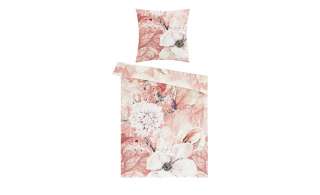 AURO Satin Bettwäsche  Floral ¦ rosa/pink ¦ 100% Baumwolle Bettwaren > Bettwäsche-Sets > weitere Bettwäschesets - Höffner