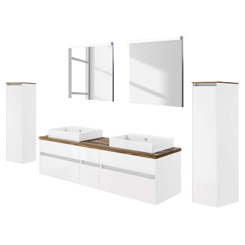 home24 Badezimmerset Unique VIII (4-teilig)