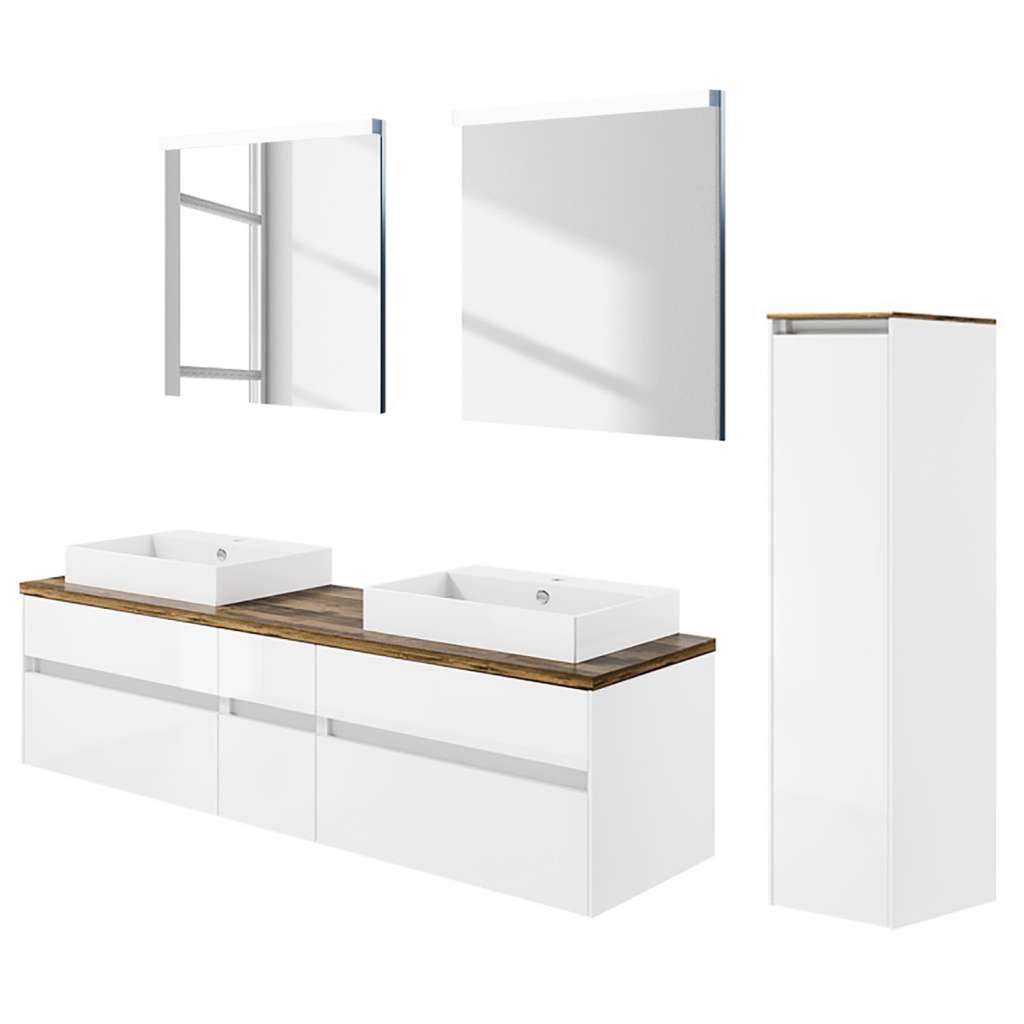 home24 Badezimmerset Unique VI (3-teilig)