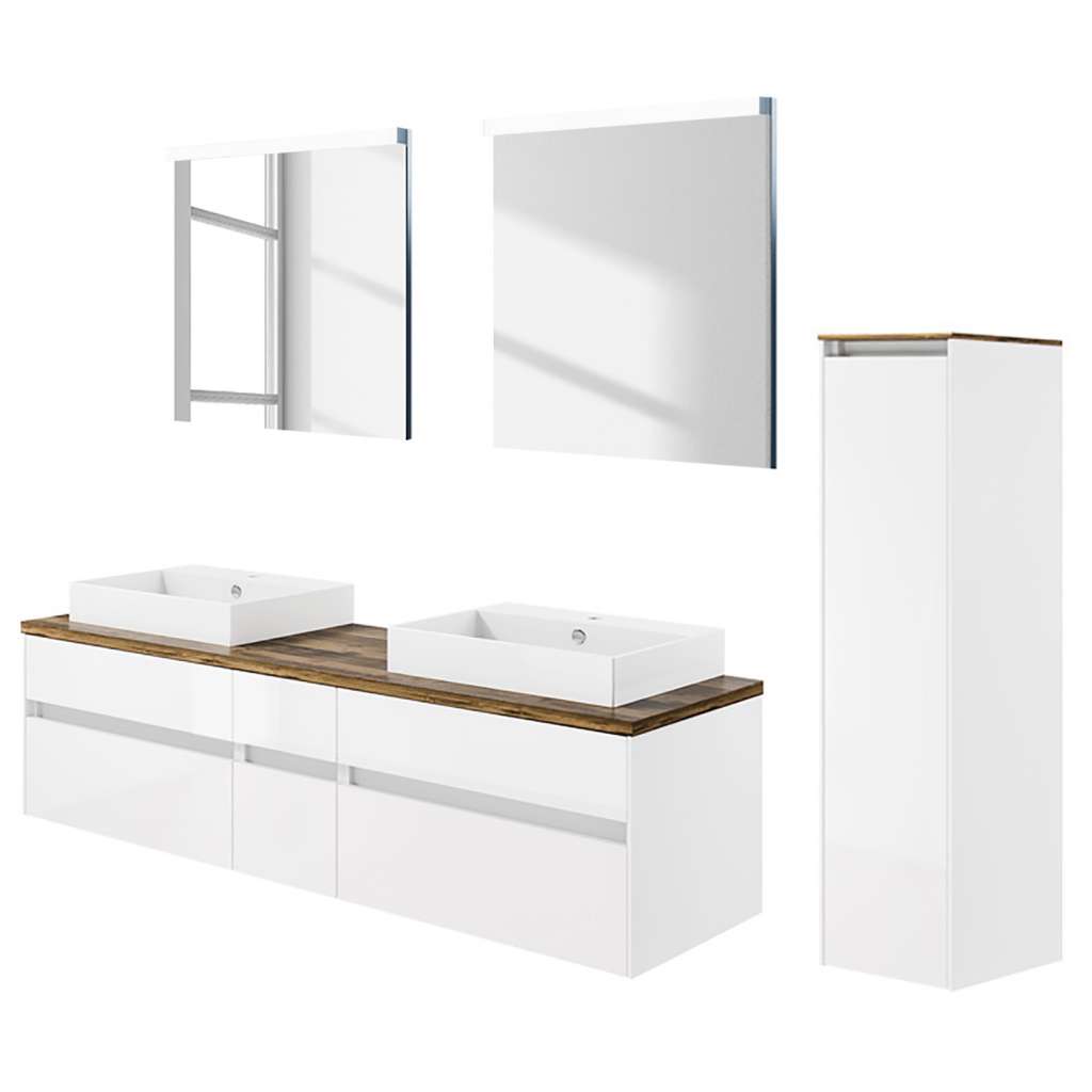 home24 Badezimmerset Unique VII (3-teilig)