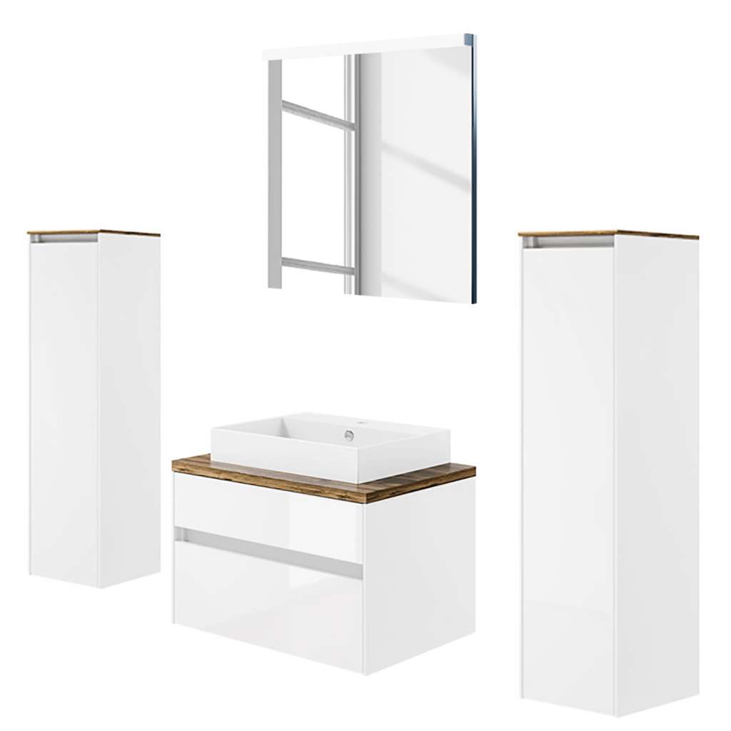 home24 Badezimmerset Unique IV (4-teilig)