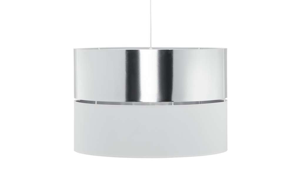 Pendelleuchte, 1-flammig, weiß/silber ¦ weiß Ø: 50 Lampen & Leuchten > Innenleuchten > Pendelleuchten - Höffner