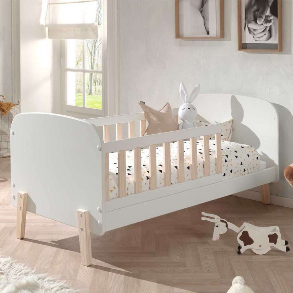 Gitterbett aus Kiefer Massivholz und MDF 70x140 cm