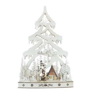 home24 LED-Holzbaum Cleone