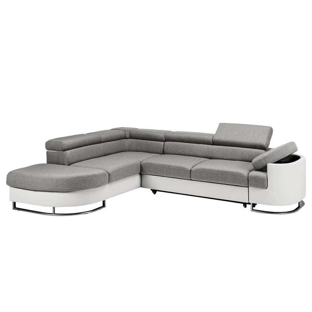 home24 Ecksofa Fort Yates Kunstleder/Webstoff