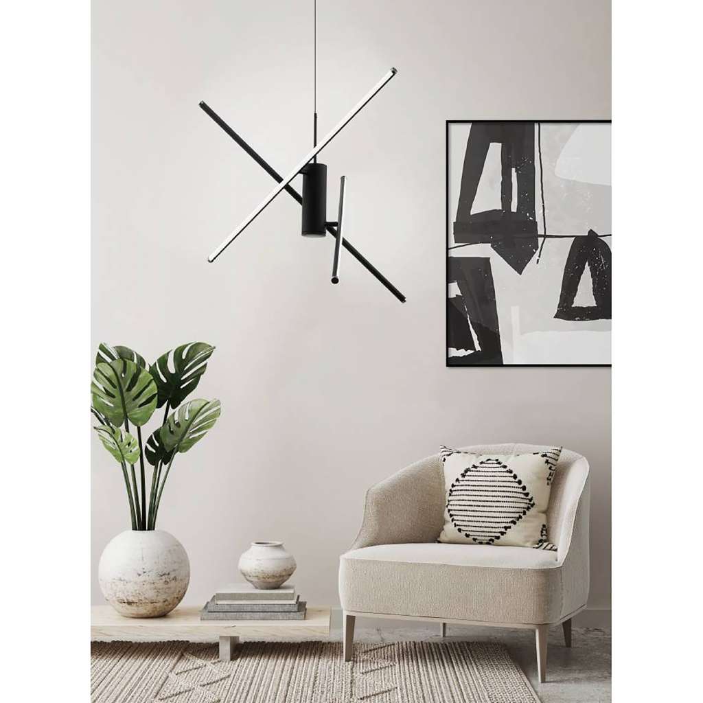 home24 LED-Pendelleuchte Salitre