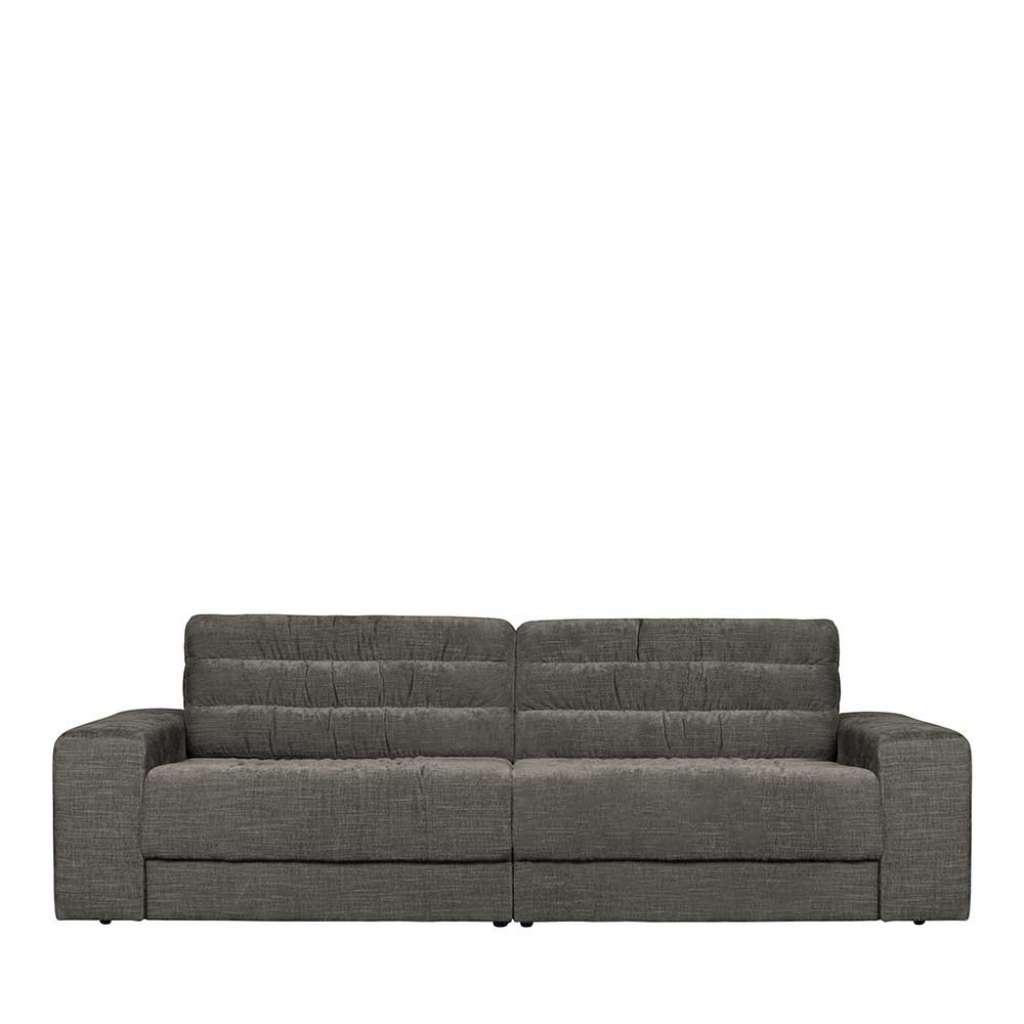 Graues Sofa mit Armlehnen 42 cm Sitzhöhe