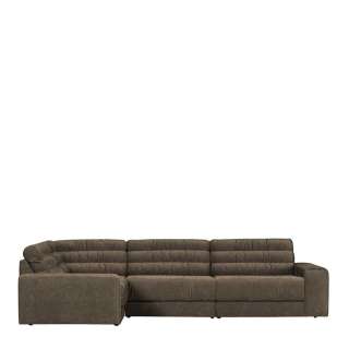 Wohnzimmer Sofa Ecke in Graubraun 42 cm Sitzhöhe