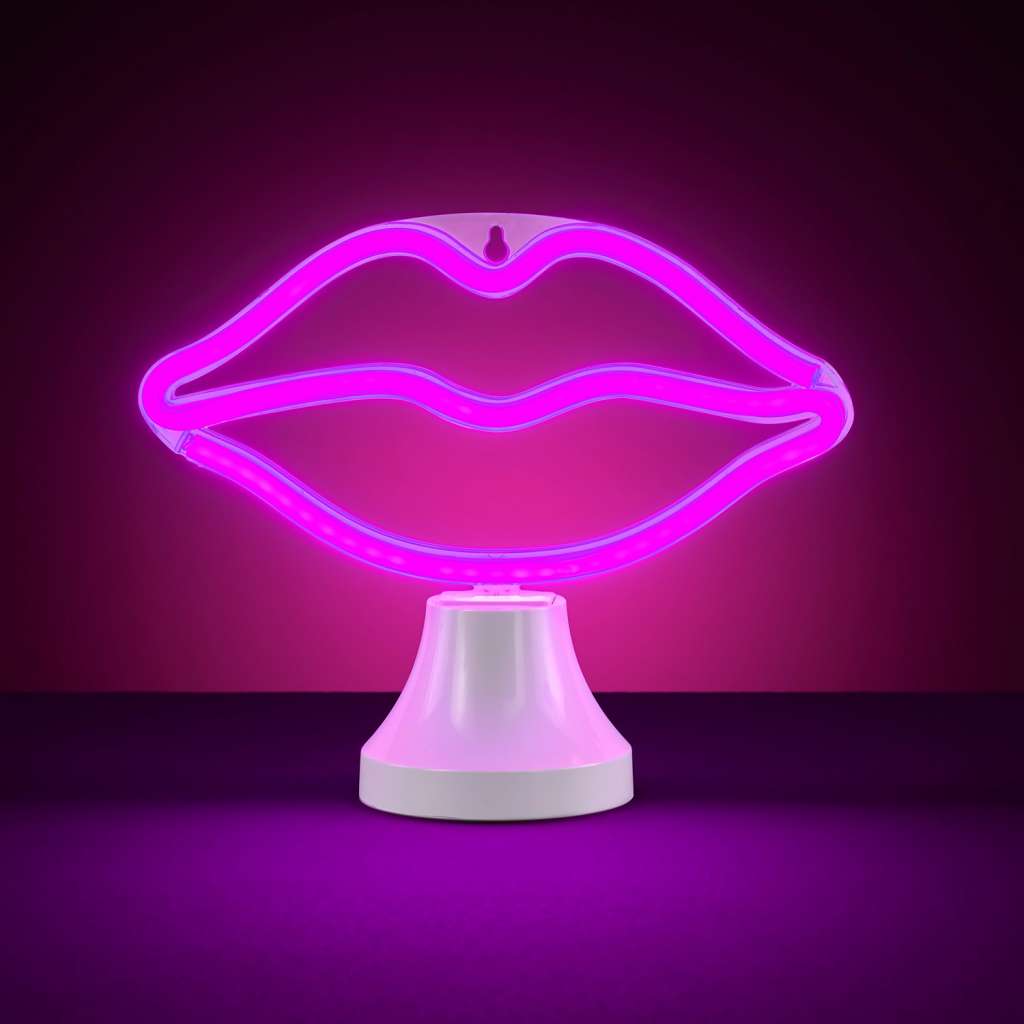 home24 LED-Tischleuchte Lippen