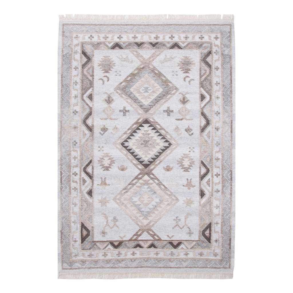 home24 Wollteppich Kelim Natura