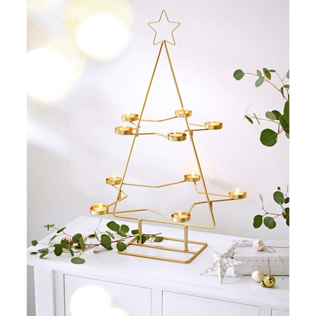 home24 Teelichthalter Weihnachtsbaum II