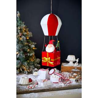 home24 Dekoobjekt Weihnachtsmann Balloon