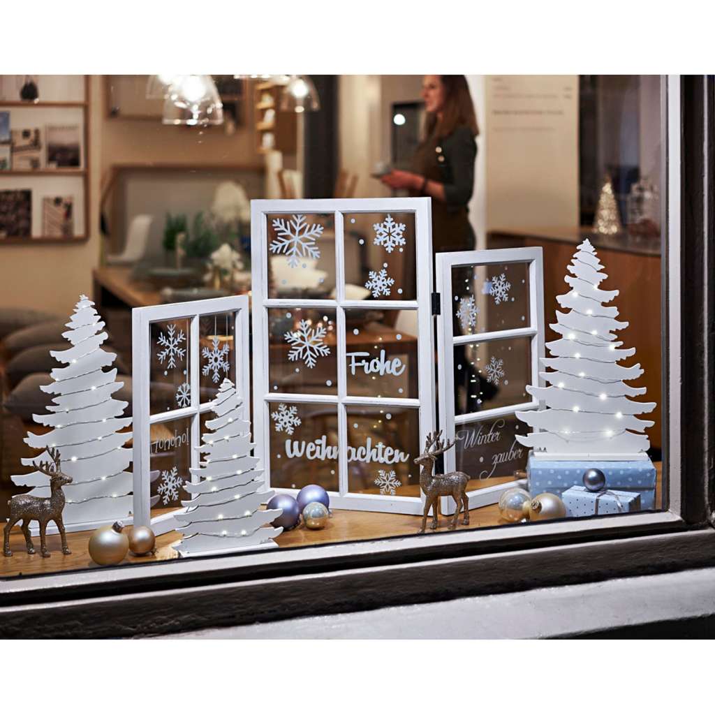 home24 Dekoobjekt Fenster-Paravent X-Mas