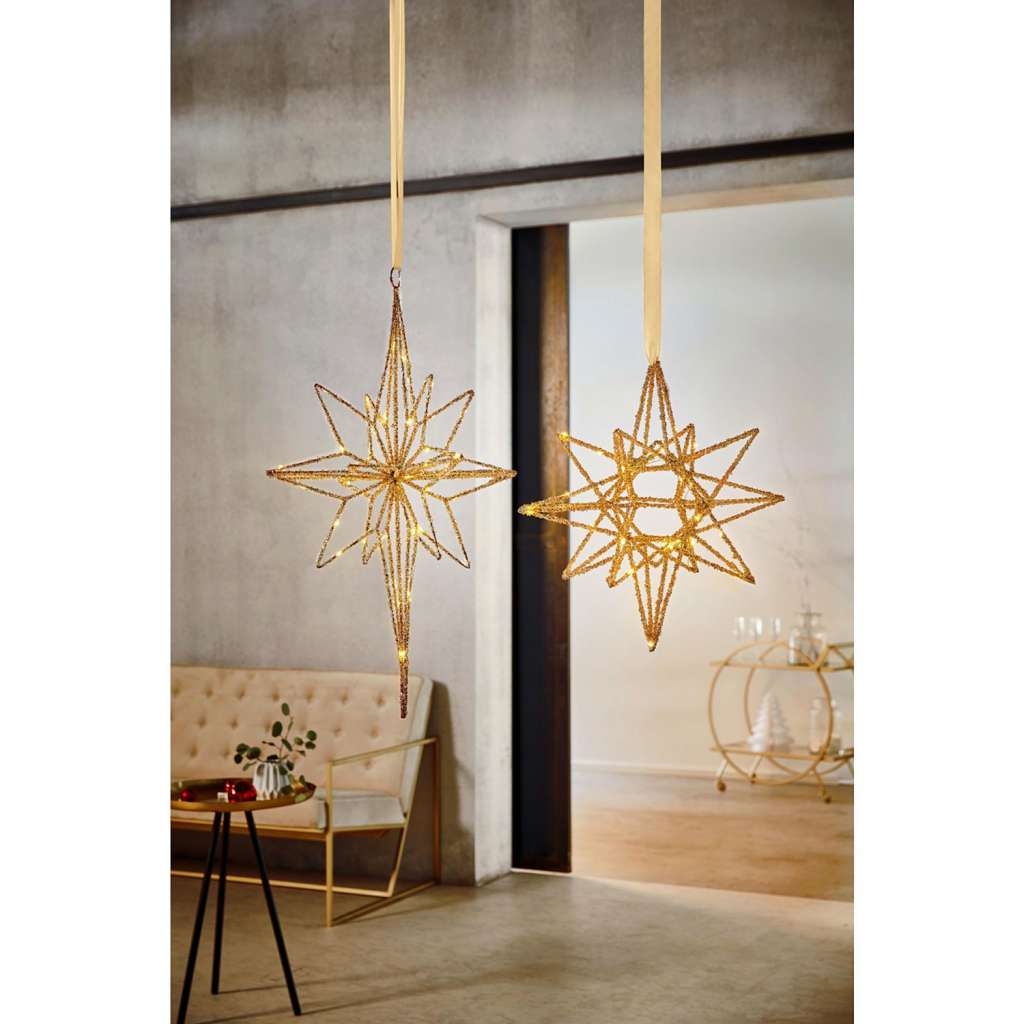 home24 LED-Dekoobjekt Stern Meteor