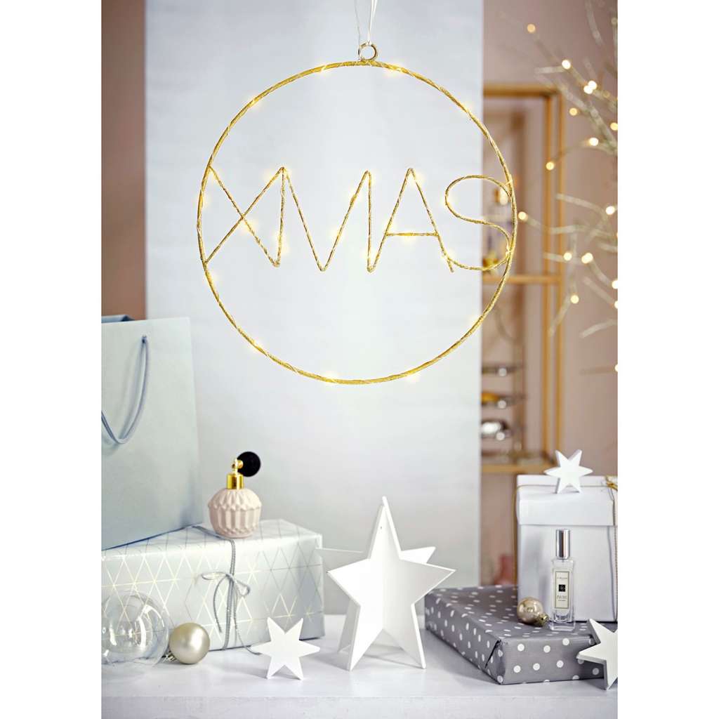 home24 LED-Dekohänger X-Mas
