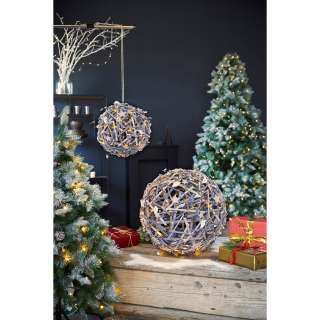 home24 LED-Dekoobjekt Weihnachtsball