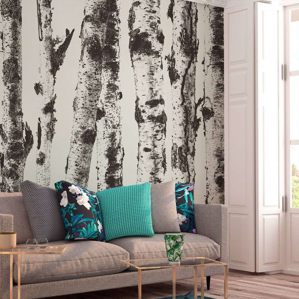 home24 Vlies Fototapete Stately Birches