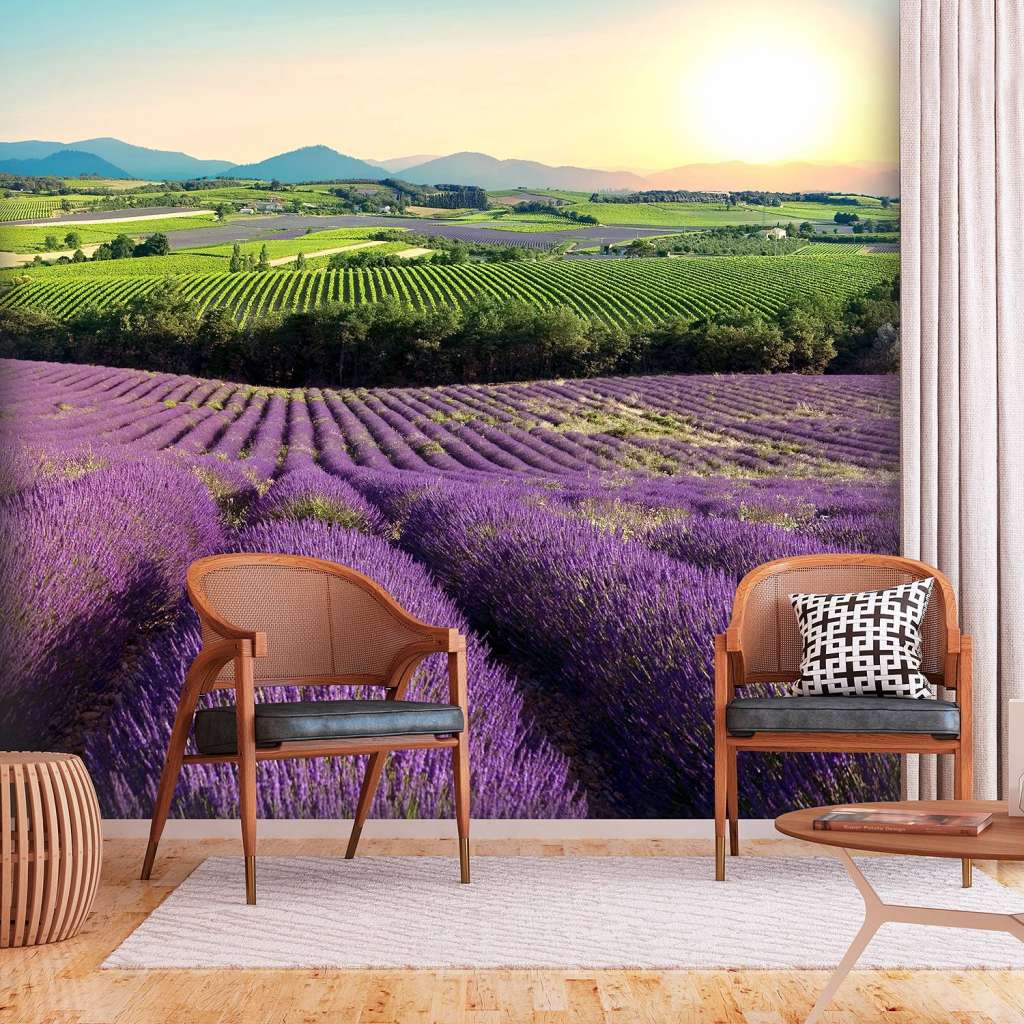 home24 Vlies Fototapete Lavender Field