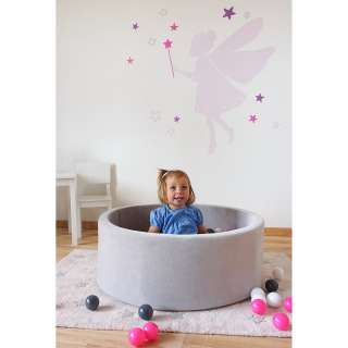 home24 Bällebad Soft Grau