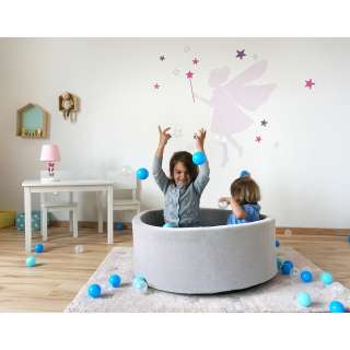 home24 Bällebad Soft Grau