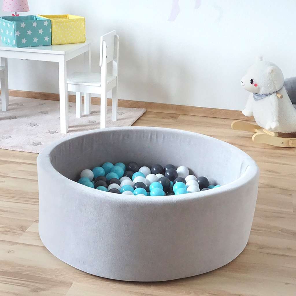 home24 Bällebad Soft Grau