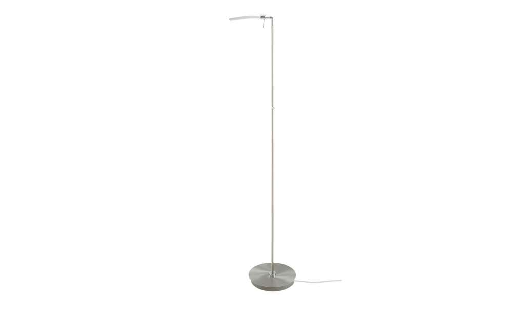 LED-Stehleuchte, Nickel-matt ¦ silber Lampen & Leuchten > Innenleuchten > Stehlampen - Höffner