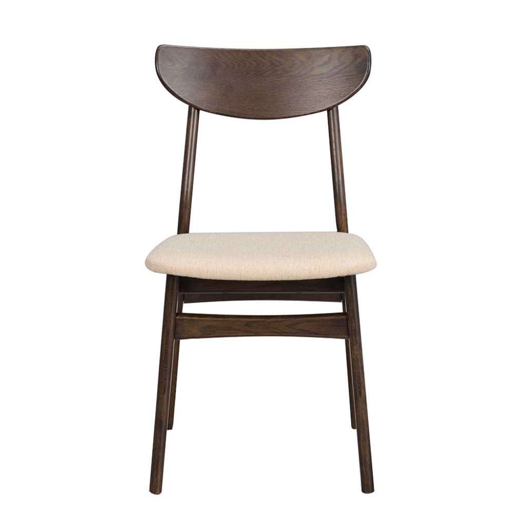 Küchenstuhl in Eiche dunkel Beige (2er Set)