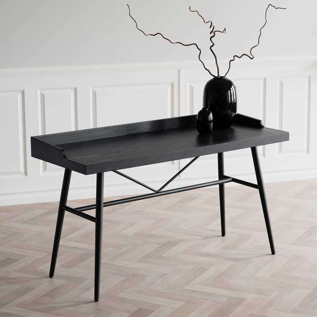 Kleiner Schreibtisch in Schwarz Skandi Design