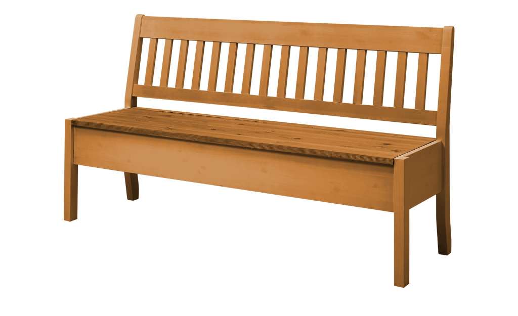 maison bleue Sitzbank mit Stauraum massiv  Bendix ¦ holzfarben Bänke > Holzbänke - Höffner