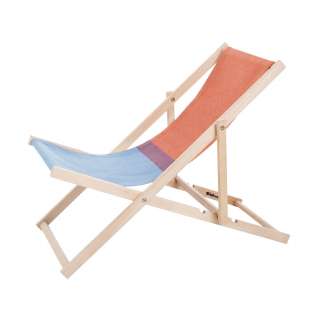 Weltevree - Beach Liegestuhl - rot/blau - outdoor