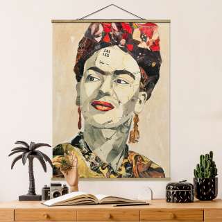 home24 Stoffbild  Frida Kahlo Collage No.2