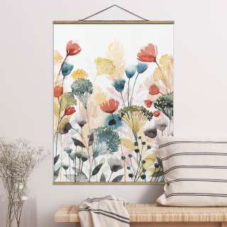 home24 Stoffbild Wildblumen im Sommer II