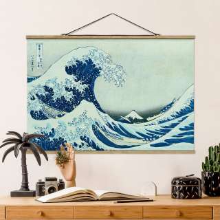 home24 Stoffbild Die grosse Welle von Kanagawa