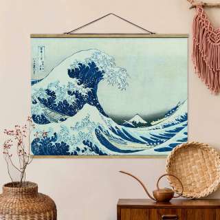 home24 Stoffbild Die grosse Welle von Kanagawa