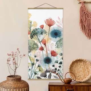 home24 Stoffbild Wildblumen im Sommer I