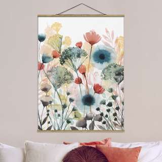 home24 Stoffbild Wildblumen im Sommer I