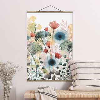 home24 Stoffbild Wildblumen im Sommer I